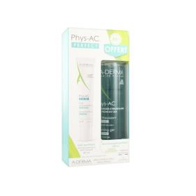 A-DERMA Phys-AC perfect fluide anti-imperfections 40ml + gel moussant purifiant 100ml