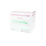 EVOLUPHARM Pharmaplus compresses non tissé stériles 7,5x7,5cm 50 sachets de 2