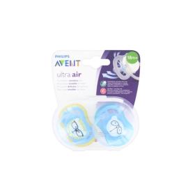 AVENT Ultra air 2 sucettes silicone 18 mois et +