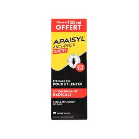 APAISYL Lotion anti-poux xpert 200ml + 100ml