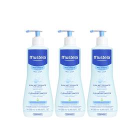 MUSTELA Bébé eau nettoyante sans rincage lot 3x500ml