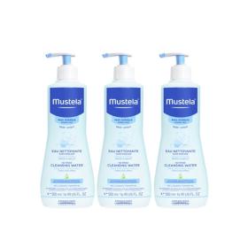 MUSTELA Bébé eau nettoyante sans rincage lot 3x500ml