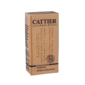 CATTIER Argimiel savon doux végétal bio 150g