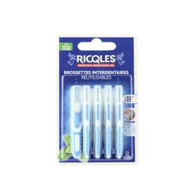 RICQLES 5 brossettes interdentaires réutilisables 0,9mm