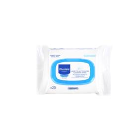 MUSTELA 25 lingettes nettoyantes peaux normales