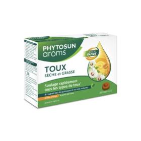 PHYTOSUN AROMS Toux sèche et grasse arôme orange 20 pastilles