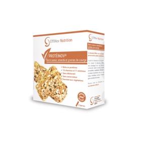 EFFINOV Proteinov 5 barres saveur amande et graines de courge