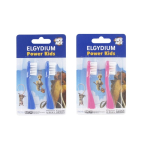 ELGYDIUM Power kids 2 têtes pour brosse à dents électrique rose ou bleu