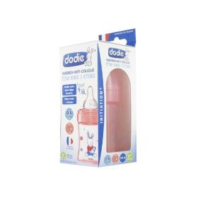 DODIE Initiation+ biberon débit 1 rose 150ml 0-6 mois