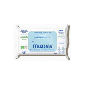 MUSTELA 60 lingettes nettoyane à l'eau