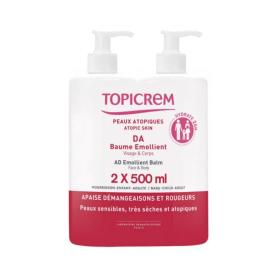 TOPICREM DA baume émollient peaux atopiques lot 2x500ml