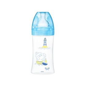 DODIE Initiation+ biberon anti-coliques Peppa Pig George débit 2 0-6 mois 270ml