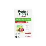 ORTIS Fruits & fibres forte transit intestinal 12 comprimés