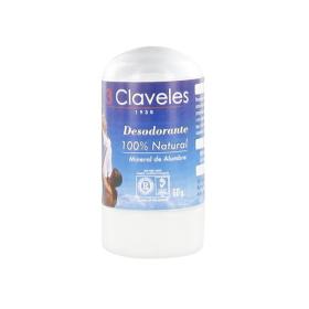 3 CLAVELES Déodorant 100% naturel pierre d'alun 60g