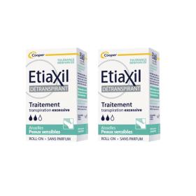 ETIAXIL Détranspirant aisselles peaux sensibles lot 2x15ml
