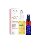 MELVITA Huile d'argan parfumée à l'huile essentielle de rose bio 50ml + eau florale de rose ancienne bio 28ml offerte