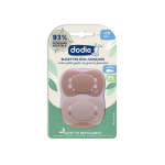 DODIE 2 sucettes éco-conçue rose +18 mois