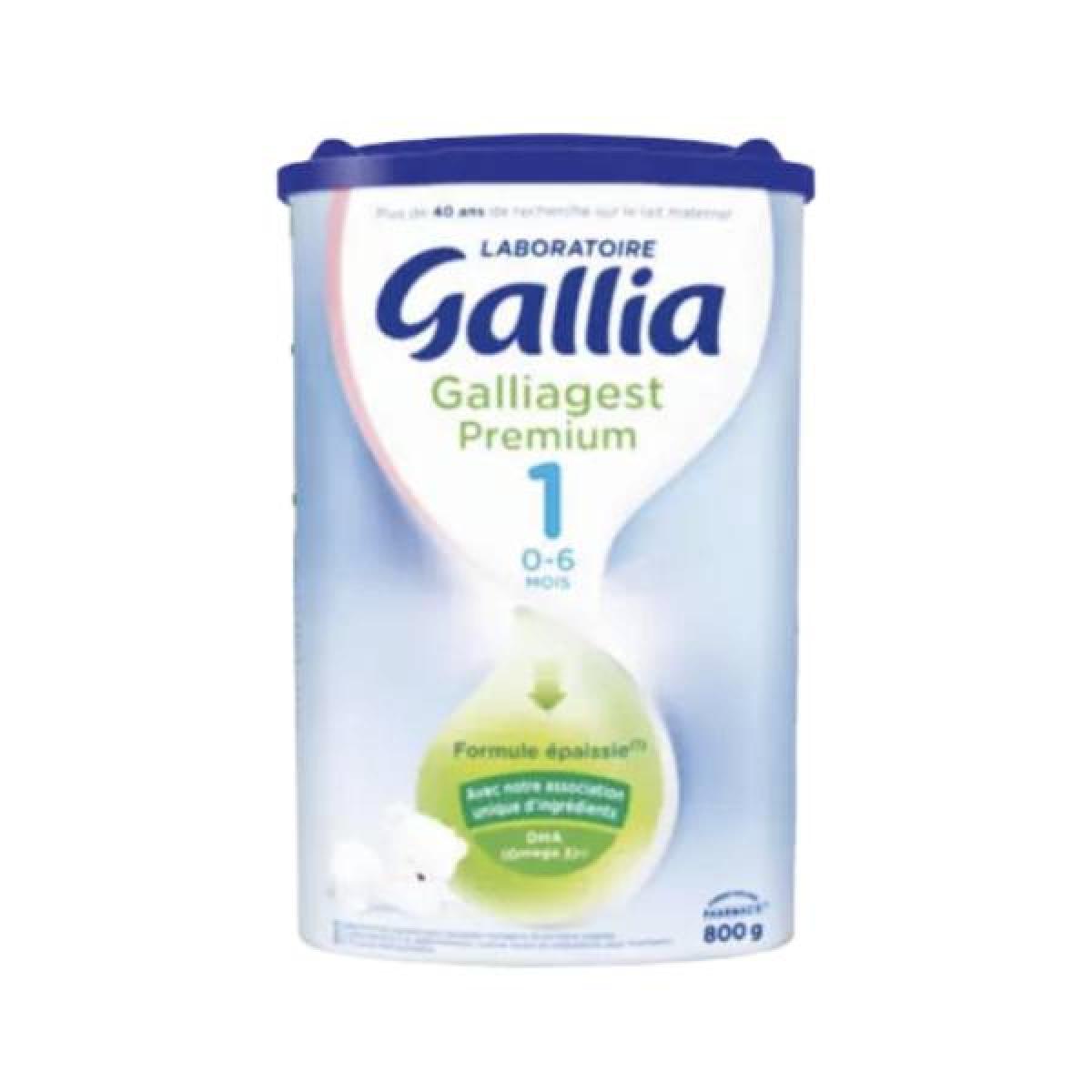 Gallia Lait bébé en poudre Galliagest Premium épaissi 1er âge, 0-6