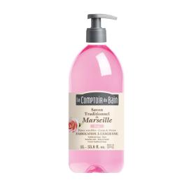 LE COMPTOIR DU BAIN Savon traditionnel de Marseille rose 1L