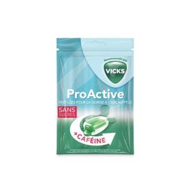 VICKS Pro active pastilles eucalyptus caféine 72g