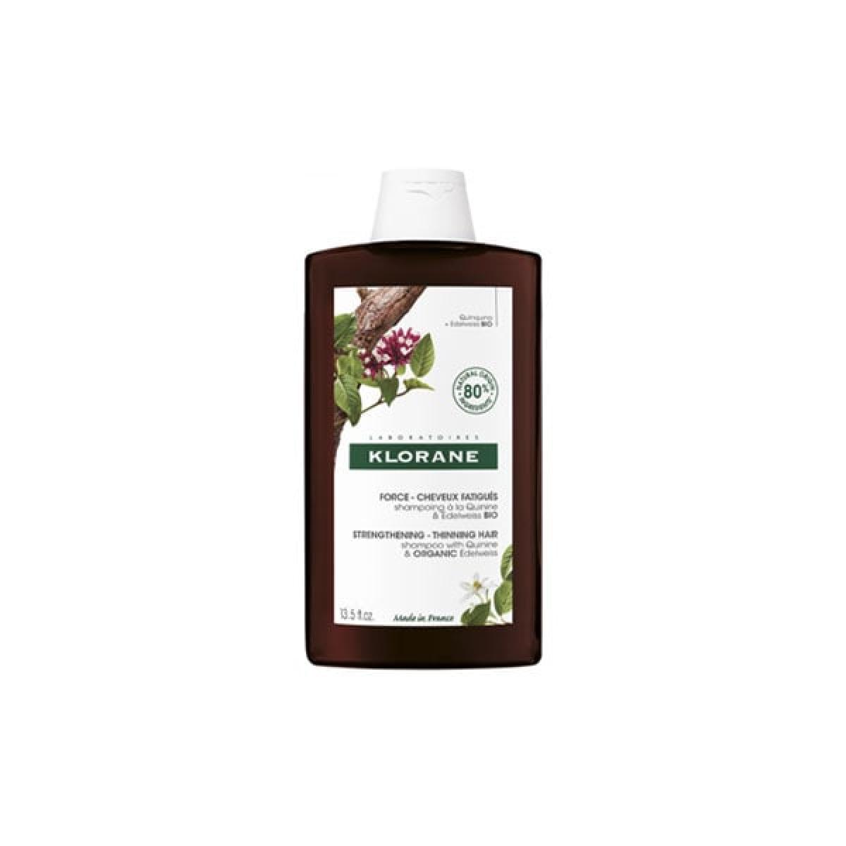 KLORANE Shampooing à la quinine et edelweiss bio 200ml Parapharmacie