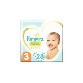 PAMPERS 28 couches bébé taille 3 : 6-10 kg premium protection