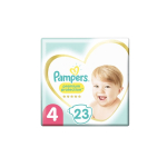 PAMPERS 23 couches bébé taille 4 : 9-14 kg premium protection