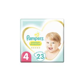 PAMPERS 23 couches bébé taille 4 : 9-14 kg premium protection