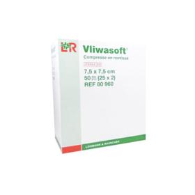 LOHMANN & RAUSCHER Vliwasoft non tissé 7,5x7cm 25 sachets de 2 compresses stériles