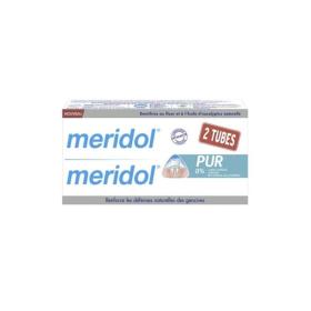 MÉRIDOL Pur dentifrice lot 2x75ml