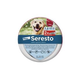 SERESTO Collier antiparasitaire grands chiens plus de 8 kg 2 colliers