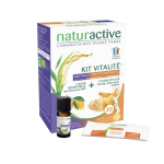 NATURACTIVE Kit vitalité aroma et phytothérapie flacon 10ml + 20 sticks fluides