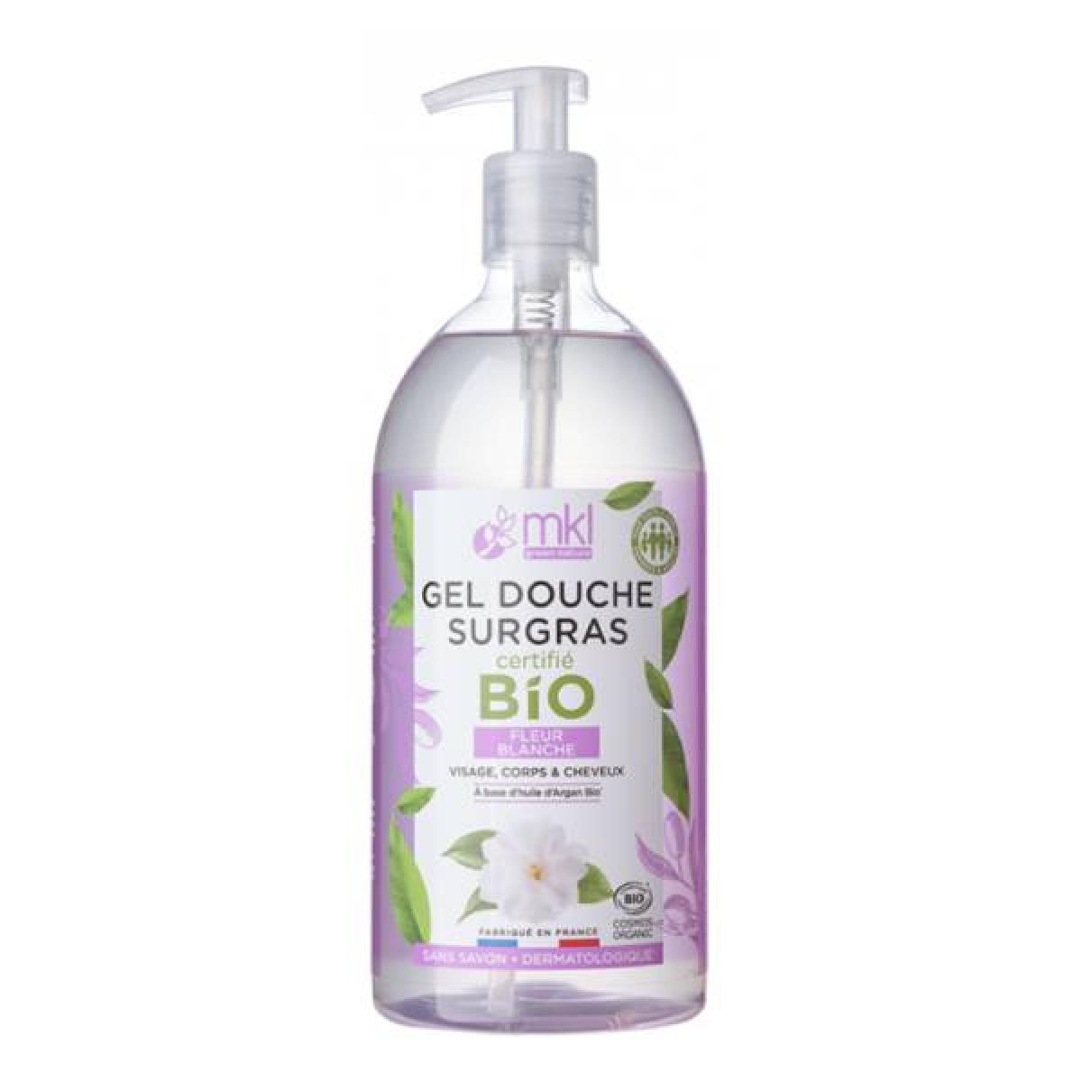 MKL GREEN NATURE Gel douche fleur blanche bio 1L Parapharmacie Pharmarket