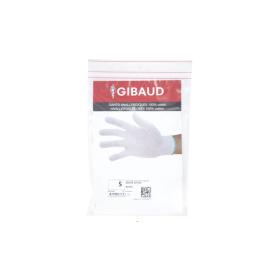 GIBAUD Gants anallergiques ambidextres blanc taille S