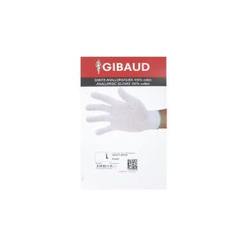 GIBAUD Gants anallergiques ambidextres blanc taille L
