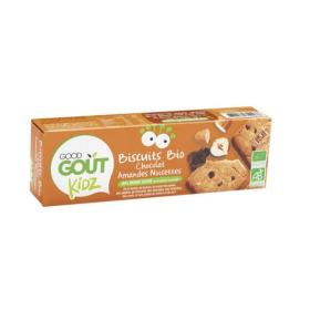 GOOD GOÛT Kidz biscuits bio chocolat amandes noisettes 9 Biscuits