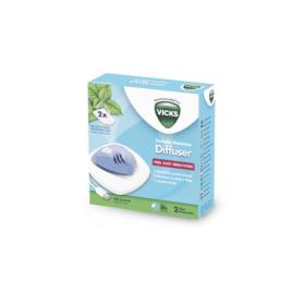 VICKS Diffuseur portable sans eau + vapoPads 2 recharges menthol