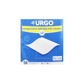 URGO 50 sachets 2 compresses stériles non tissées 10x10cm