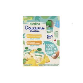 BLEDINA Douceurs fruitées 4 gourdes 90g