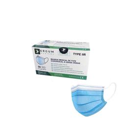 ERGUM MEDICAL 50 masques de protection chirurgical type IIR