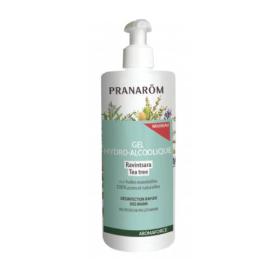 PRANAROM Aromaforce gel hydro-alcoolique ravintsara tea tree 500ml