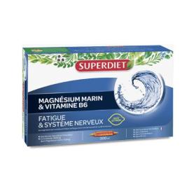 SUPER DIET Magnésium marin + vitamine B6 20 ampoules