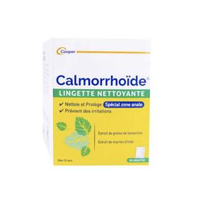 COOPER Calmorrhoïde troubles hémorroïdaires 20 lingettes