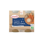 BABYBIO Mouliné de carotte des landes, quinoa 8 mois pot 2x200g