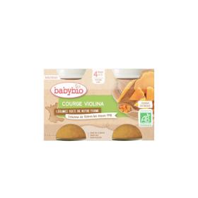 BABYBIO Courge violina 4 mois et + bio pots 2x130g