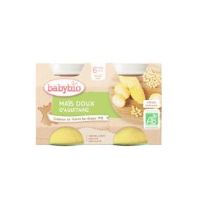 BABYBIO Maïs doux d'aquitaine bio 6 mois et + pots 2x130g