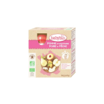 BABYBIO Pomme poire pêche bio 6 mois gourdes 4x90g