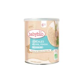 BABYBIO Céréales mélisse, fenouil 6 mois et + bio 220g