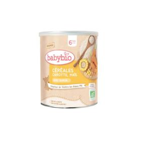 BABYBIO Céréales carotte maïs 6 mois et + bio 220g