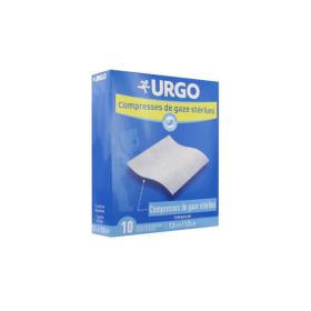 URGO Compresses de gaze stériles 7,5cmx7,5 cm 10 sachets de 2 compresses